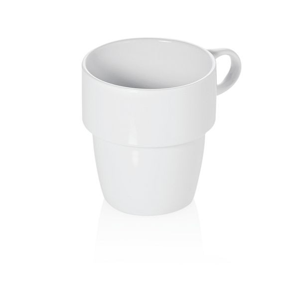 WAS Becher, konisch, 0,25 Liter, Porzellan, VE: 6 Stück, 4967025, 4044925039758