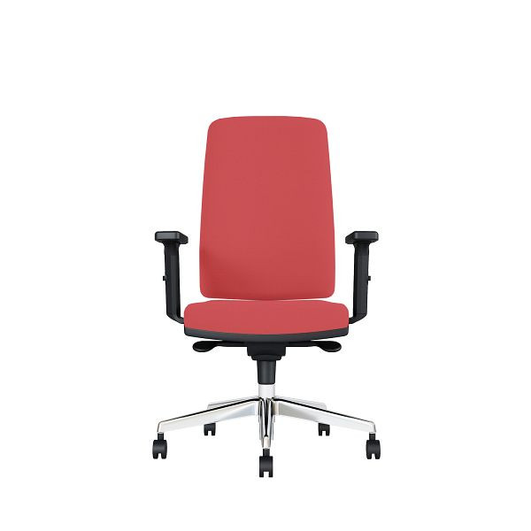 Bisley Bürodrehstuhl Stone, Mit Armlehnen, Aluminiumfußkreuz, MR6231 super red, STONEALMR6231