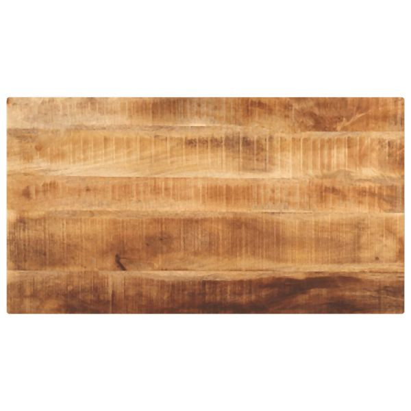 vidaXL Tischplatte 100x60x3,8 cm Rechteckig Raues Massivholz Mango, 371405