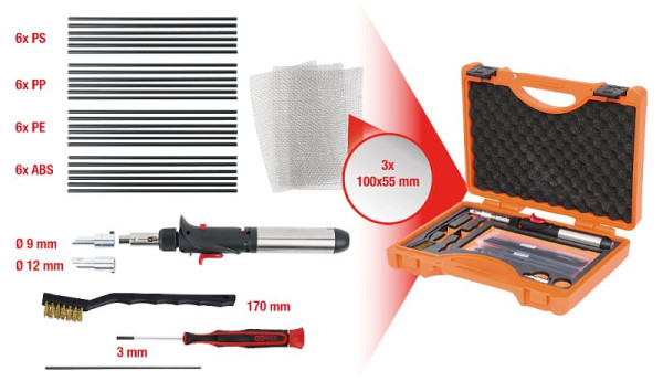 KS Tools Kunststoff-Schweißkolben-Satz, 33-teilig, 960.1115