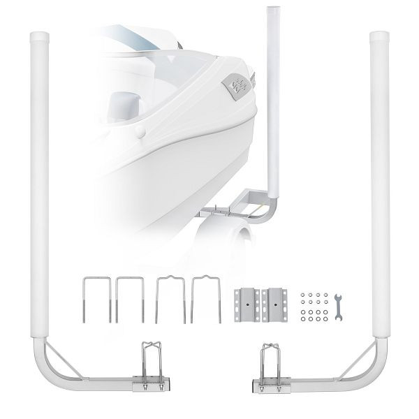 VEVOR L-Form 1,2 m Anhängerpfahl Bootsanhänger Anleitung Kurbelstütze, 16 cm Einstellbare Breite Guide-on, Ersatzteile und Zubehör, CTCDGDLX48YCKI0L1V0