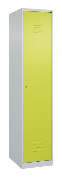 C+P Umkleidespind Classic PLUS mit Mitteltrennwand, 1850x400x500mm, 7035/0024, Zylinderschloss, 080000-12F S10029