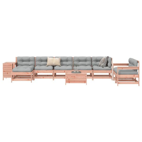 vidaXL 10-teilig Garten-Sofagarnitur Massivholz Douglasie, 3250674