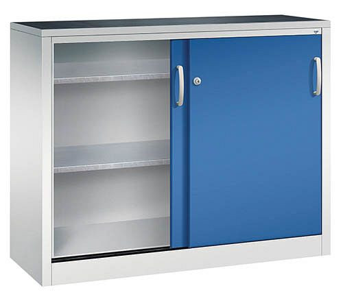 Bedrunka+Hirth Schiebetürenschrank mit Druckzylinderschloss, Maße in mm (BxTxH): 1600 x 400 x 1000, 04.254.16H10