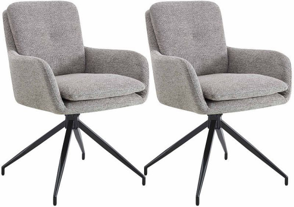CLP Esszimmerstuhl Pickett Stoff, taupe, VE: 2 Stück, 327462