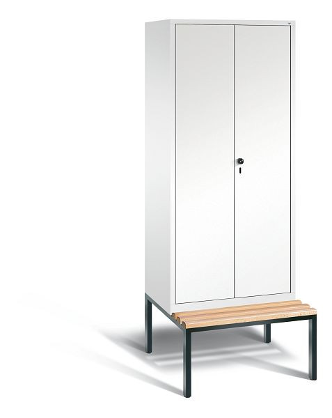 C+P Spind Evolo, 2 Abteile, H2090xB810xT815 mm, Weiß/MDF Weiß, 48052-22 S10344