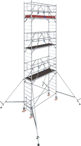 Krause Stabilo Fahrgerüst S1000 Feldlänge: 2,50m, Arbeitshöhe: 8,30m, 777058