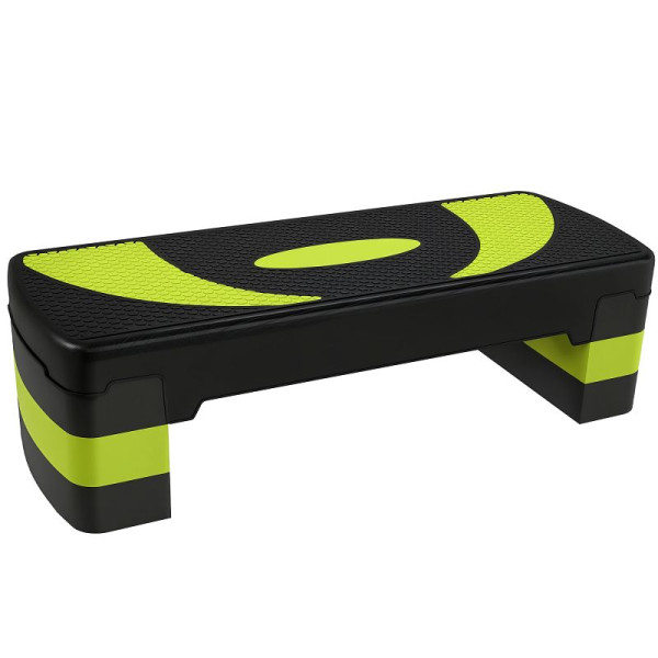 HOMCOM Aerobic-Stepper, höhenverstellbar, für Indoor und Outdoor, Belastbarkeit bis 150 kg, 80 x 31 x 10-20 cm, A90-077V00GN