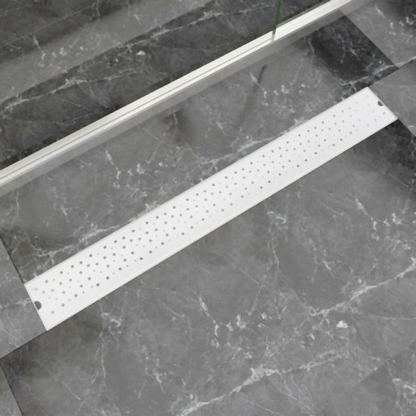 vidaXL Duschrinne 930x140 mm Edelstahl Löcher-Design, 142193
