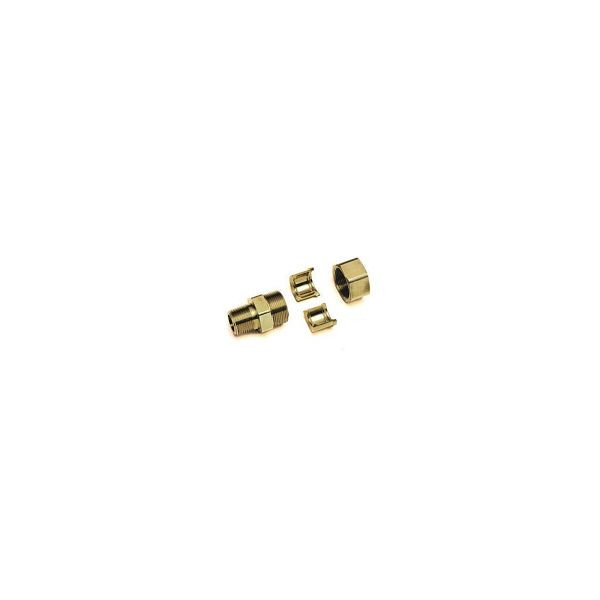 Gastite Gerade Überwurfverschraubung, XR2 DN32 11/4AG, BSPT, Messing, 132476