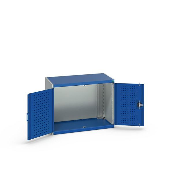 bott cubio Flügeltürschrank, BxTxH: 1050x650x800mm, RAL 7035/5010, Enzianblau, 40021057.11V