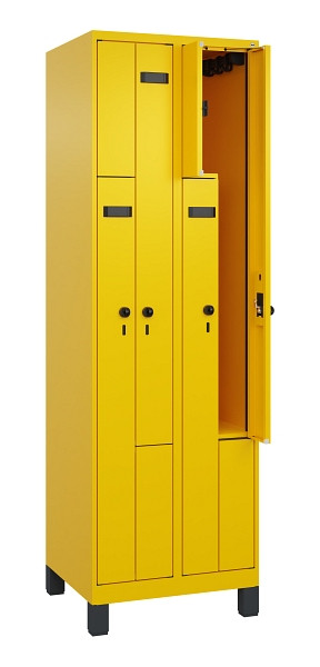 C+P Z-Spind Evolo PLUS, Füße, 4 Fächer, 1950x600x500mm, 1023/1023, Drehriegel, 049013-204 S10018