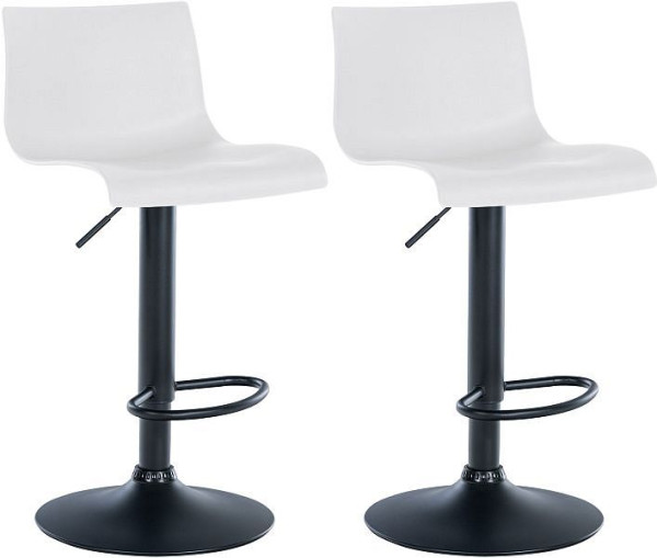CLP Barhocker Branford Kunststoff, weiß, VE: 2 Stück, 323624