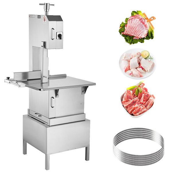 VEVOR Kommerzielle Fleisch-Knochen-Sägemaschine 2200 W 1500 kg/h, LSJGJ2200W422NFBCV2
