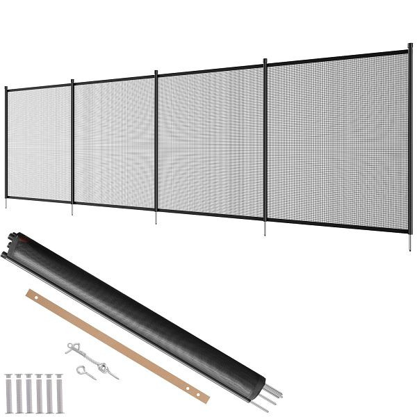 VEVOR Poolzaun, 1,21 x 3,66 m abnehmbar, einfache DIY-Installation, 340 g Teslin-PVC-Poolzaunnetz, DXYCWL412FTH374E1V0