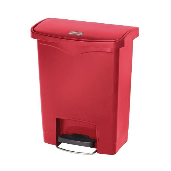 Rubbermaid Slim Jim Front Step Pedaleimer rot 30L, GL020