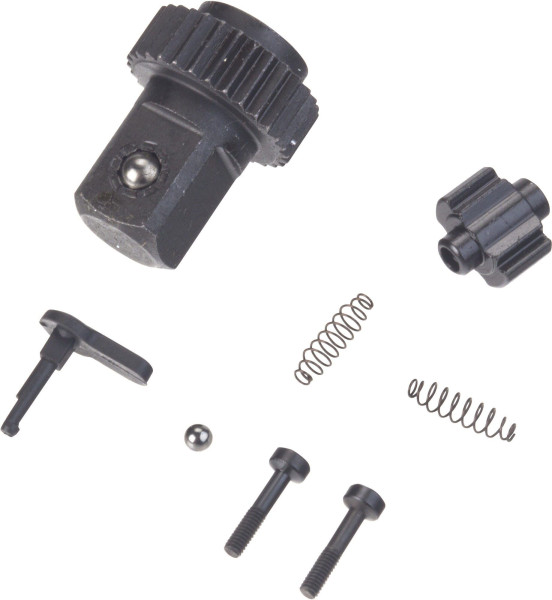 Hazet Ersatzteil Satz Knarr-Rad, 12,5 = 1/2" Außen-Vierkant bestehend aus: Knarr-Rad, Sperrstück, Schalthebel, Schrauben, Kugel, 5120/7