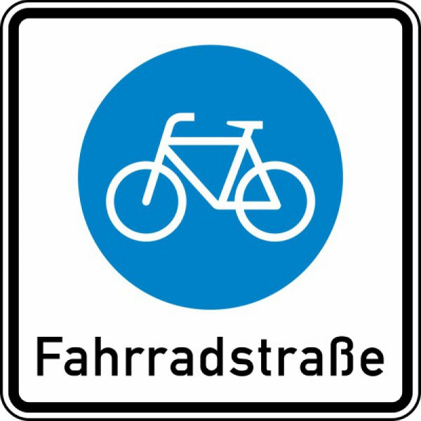 Stein HGS Beginn einer Fahrradstraße Nr. 244.1, RA1, Flachform 2 mm, 244.1-311