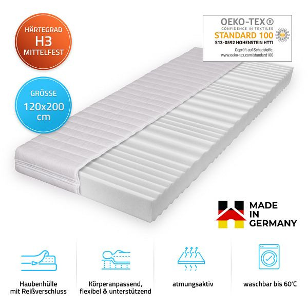 HOME DELUXE Matratze ORTHO BASIC, 120 cm x 200 cm, 31721