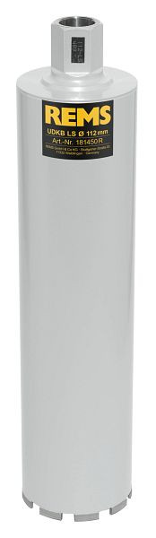 REMS Universal-Diamant-Kernbohrkrone UDKB LS 112x420xUNC 1 1/4, 181450 R