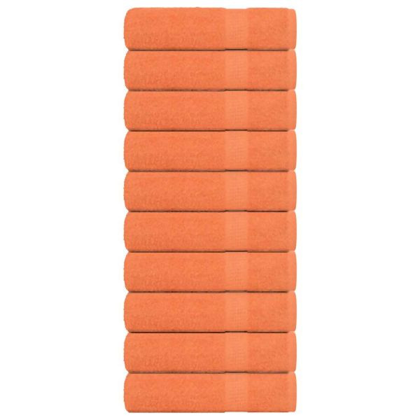 vidaXL Handtücher 10 Stück Orange 50x100 cm 360 g/m² 100% Baumwolle, 136904