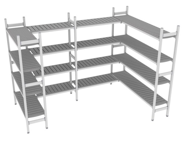 NordCap Regalsystem Z 290-200 / 294-204, 1075 / 850 / 1000 / 1675 x 375 x 1850 mm, 528901059
