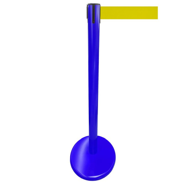 Stein HGS Personenleitsystem -P-Line Future-, Metall/ blau, signalgelb, mit Sicherheitsverschluss (selbstlösend), Gurtlänge: 4 m, 15696-1203