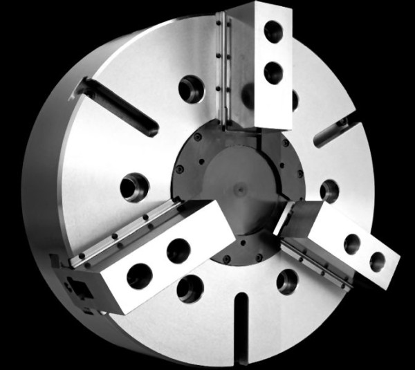 MACK 3-Backen-Kraftspannfutter Ø 254, zylindrisch, ohne Bohrung, Backen 1,5 x 60°, T9-V-210