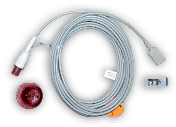 Golmed Temperatur-Adapterkabel für Einweg-Sonden, zu Philips HP, 300 cm, G2005
