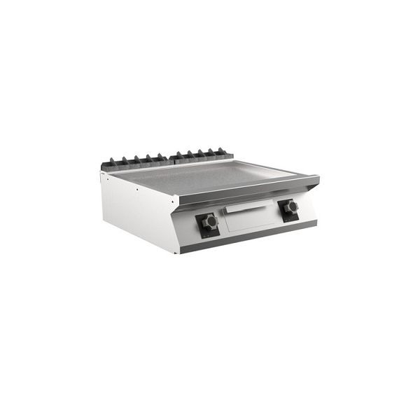 Mareno M1-700 elektrische Grillplatte mit glatter, Matthromplatte, 80cm, 800(B)x750(T)x250(H)mm, FT78ELCST, 171.249