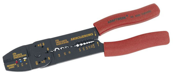 Kraftwerk Kombi-Kabelschuh-Zange, 1,5-6 mm², Länge: 240 mm, 2225