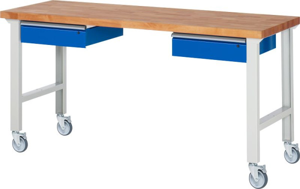RAU Fahrbare Werkbank 7002A1, 2000x700x1000mm, 4 Lenkrollen, 05-7002A1-207B4S4.11