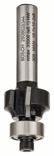 Bosch Abrundfräser, 8 mm, R1 3 mm, L 10,2 mm, G 53 mm, 2608628344