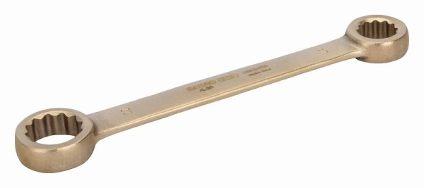 Bahco Doppel-Ringschlüssel, funkenfrei, Aluminiumbronze, 19x21 mm, NS010-1921