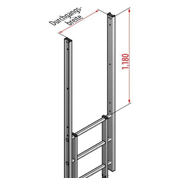 HYMER Ausstieg gerade, breit, Breite 700 mm, 0053292, 4019502335707