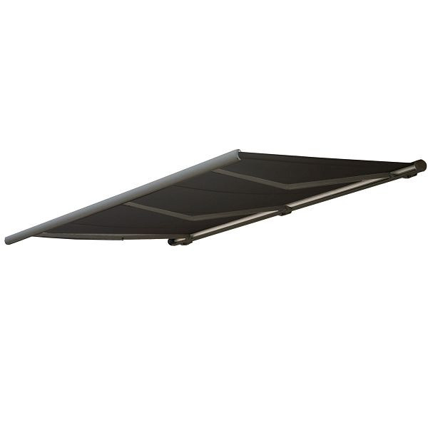 Mendler Ersatz-Bezug für Markise T123, Vollkassette Ersatzbezug Sonnenschutz 4,5x3m, Polyester anthrazit, 76527