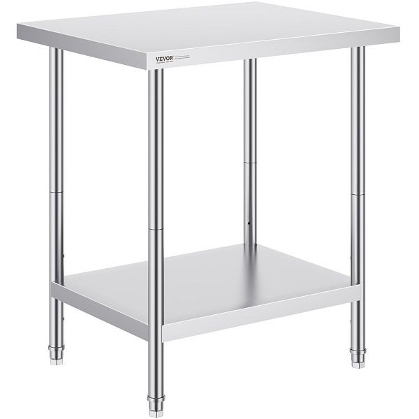 VEVOR Arbeitstisch Küchentisch Zubereitungstisch Kommerziell 610x762mm, CFBXGGZTLCWJX36QKV0