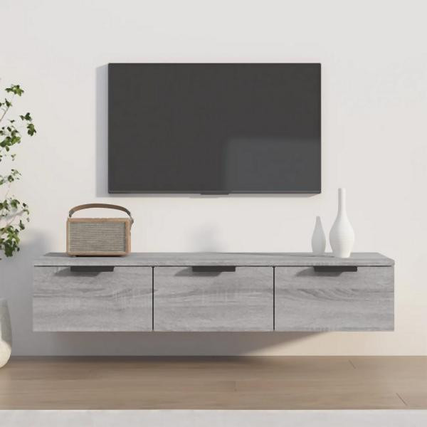 vidaXL Wandschrank Grau Sonoma 102x30x20 cm Holzwerkstoff, 817097