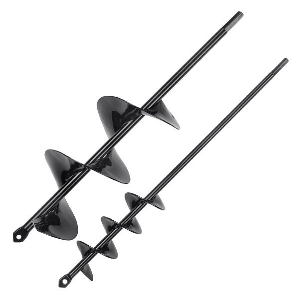 VEVOR Gartenbohrer ⌀47x400m & ⌀97x400mm Erdbohrer für Bohrmaschine PCM-Stahl Pfahlbohrer, LXZTHS2IN4INRR7J4V0