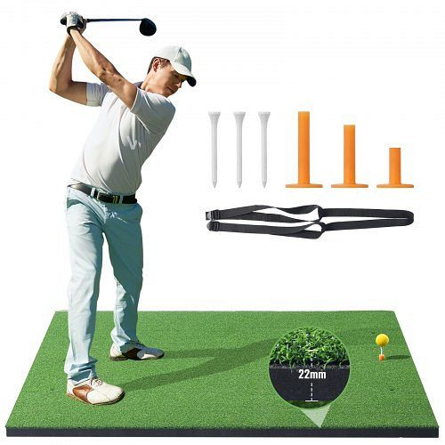 VEVOR Golfschlagmatte Übungsmatte 152x122cm Trainingshilfe Tragbar 10mm Dicke, DYJQDDYJQD5XZ0D54V0