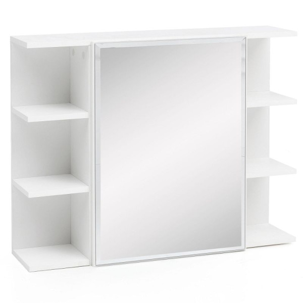 Wohnling Hängeschrank Weiß 80x64,5x20cm Spanplatte Modern, WL5.754