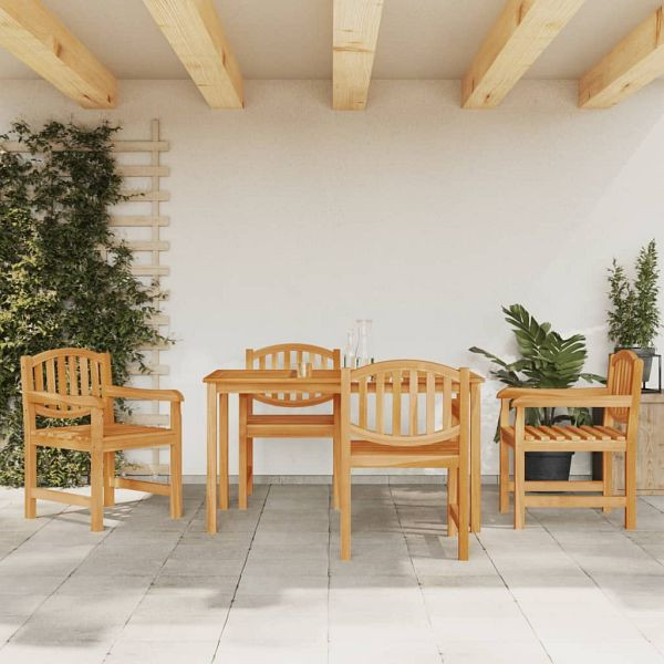 vidaXL 5-teilig Garten-Essgruppe Massivholz Teak, 3157927