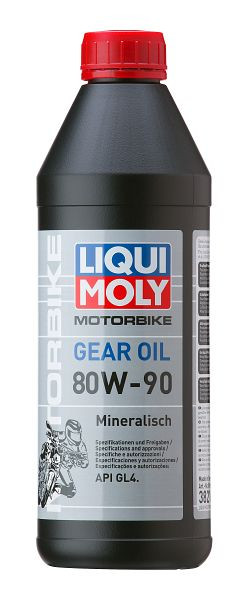 LIQUI MOLY Getriebeöl Motorbike Gear Oil 80W-90, Dose Kunststoff, VE: 1 Liter, 3821