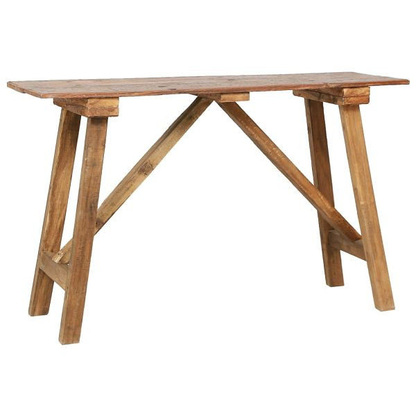 vidaXL Konsolentisch 130x40x80 cm Altholz Massiv, 283916