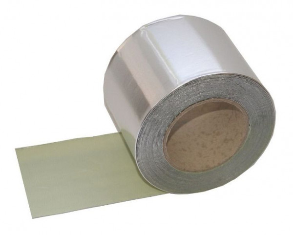 Vebatec Blitz Butyl Reparaturband Aluminium-glänzend 100mm x 10m, 018