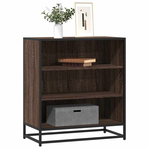 vidaXL Sideboard Braun Eichen-Optik 68x35x76 cm Holzwerkstoff & Metall, 848978