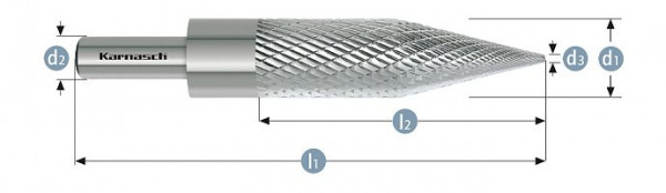 Karnasch Frässtift Reifenreparatur 16,0x60x10x140 HP-3, 114077100