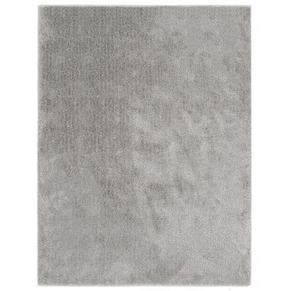 vidaXL Hochflor-Teppich 160 x 230 cm Grau, 285066, 8719883687278