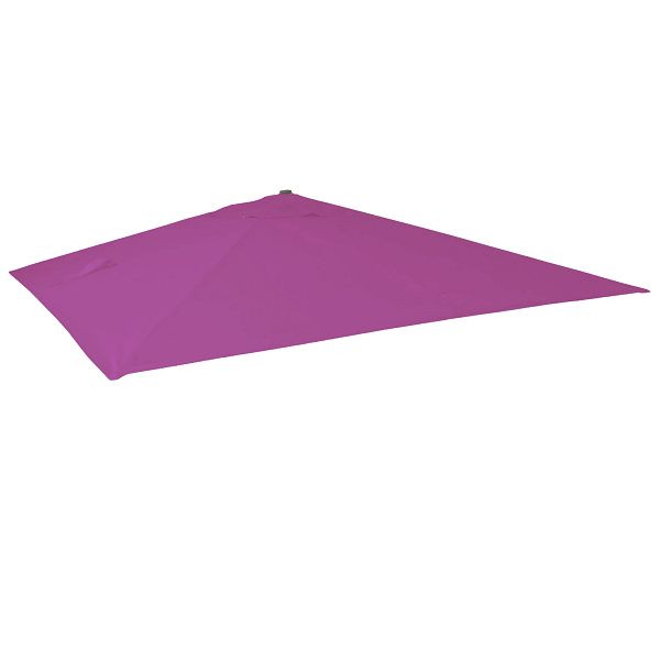 Mendler Ersatz-Bezug für Luxus-Ampelschirm HWC-A96, Sonnenschirmbezug Ersatzbezug, 3x3m (Ø4,24m) Polyester 2,7kg, lila-violett, 76859