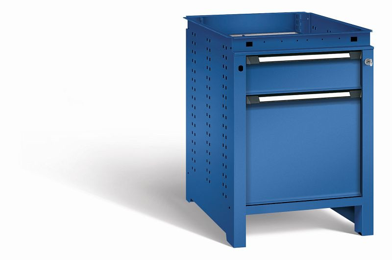 Otto Kind Werkbank Serie function Typ 105, ohne Platte, Unterbau mit Zentralverschluss, komplett RAL 5010, 072322313